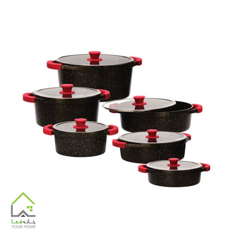 سرویس 12 پارچه قابلمه زرساب